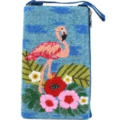 , Flamingo Follies Club Bag-Bamboo Trading Company Clearance