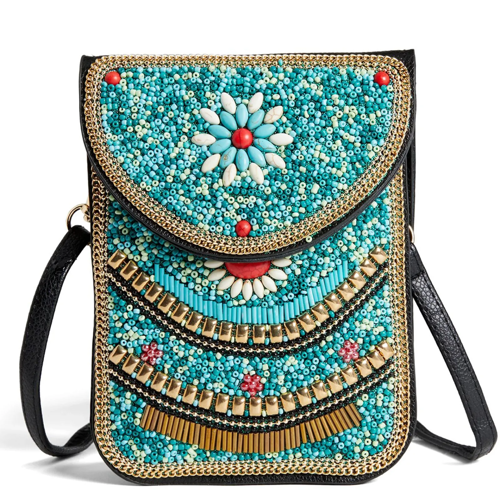 , Artisan Beaded Crossbody-Coco & Carmen Clearance