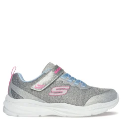 Girl's , Power Jams - Everyday Bestie Sneaker - Wide Width - Little Kid-Skechers Clearance