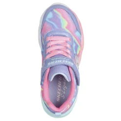 Girl's , S-Lights: Twisty Glow - Sorbet Swirl Sneaker - Little Kid-Skechers Outlet
