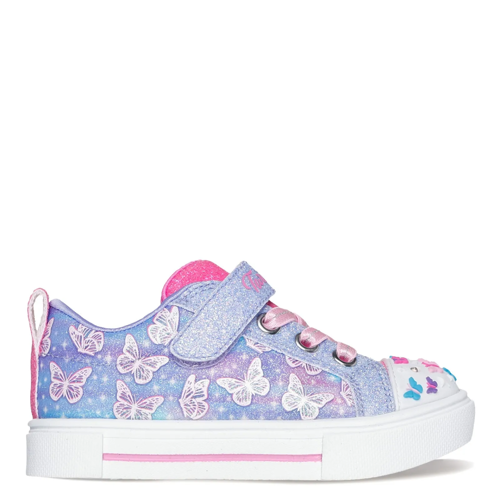 Girl's , Twinkle Toes: Twinkle Sparks - Ombre Flutter Sneaker - Toddler-Skechers Discount