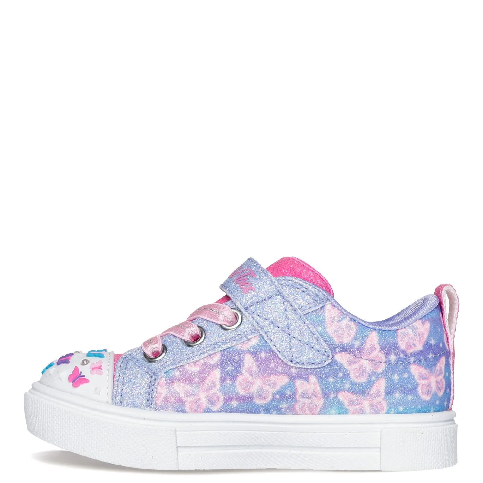 Girl's , Twinkle Toes: Twinkle Sparks - Ombre Flutter Sneaker - Toddler-Skechers Discount