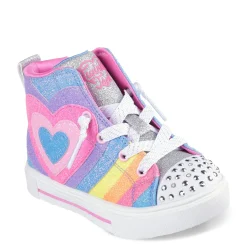 Girl's , Twinkle Toes: Twinkle Sparks - Heart Pop Sneaker - Toddler-Skechers New