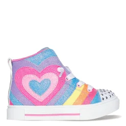 Girl's , Twinkle Toes: Twinkle Sparks - Heart Pop Sneaker - Toddler-Skechers New