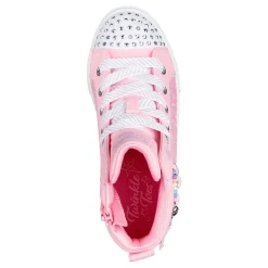 Girl's , Twinkle Toes: Twinkle Sparks - Charm Bestie High Top Sneaker - Little Kid-Skechers