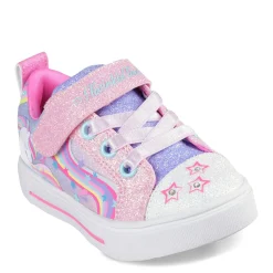 Girl's , Twinkle Toes: Twinkle Sparks - Whimsical Shimmer Sneaker - Toddler-Skechers Outlet