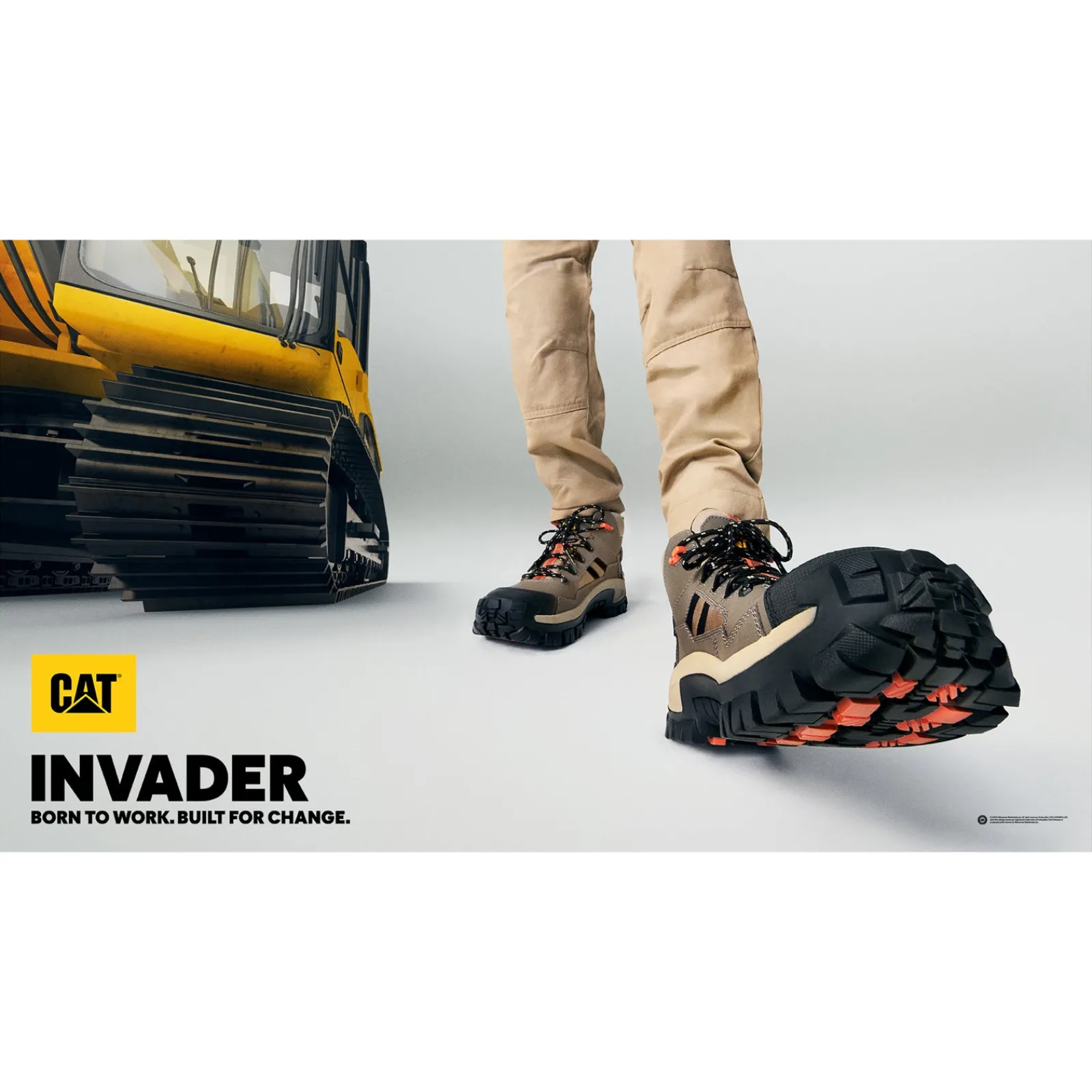 Men's , Invader Mid Vent Comp Toe Work Boot-Caterpillar Discount