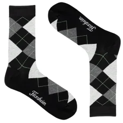 Men's , Argyle Crew Dress Socks-Florsheim New