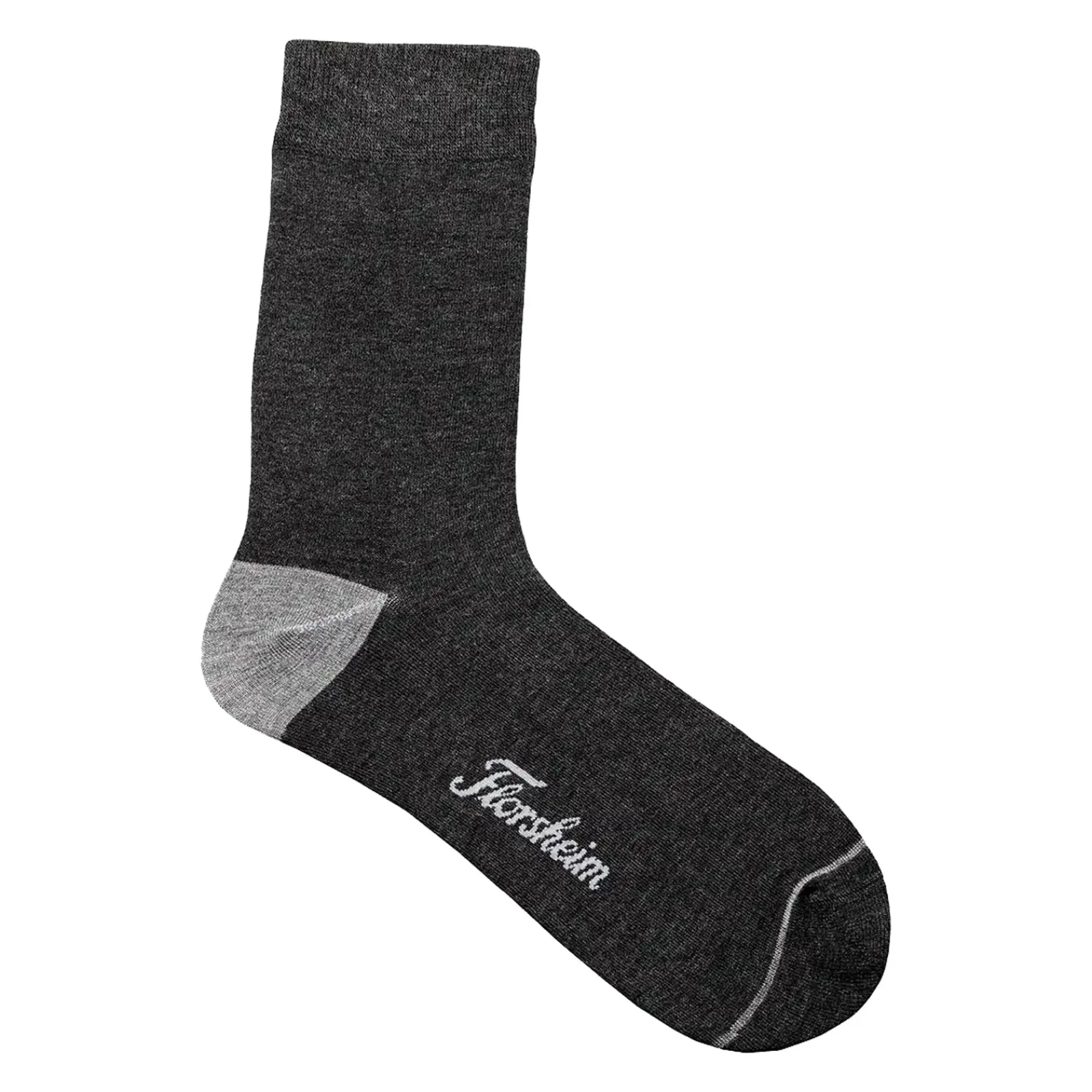 Men's , Bamboo Flat Crew Dress Socks - One Pair-Florsheim Outlet