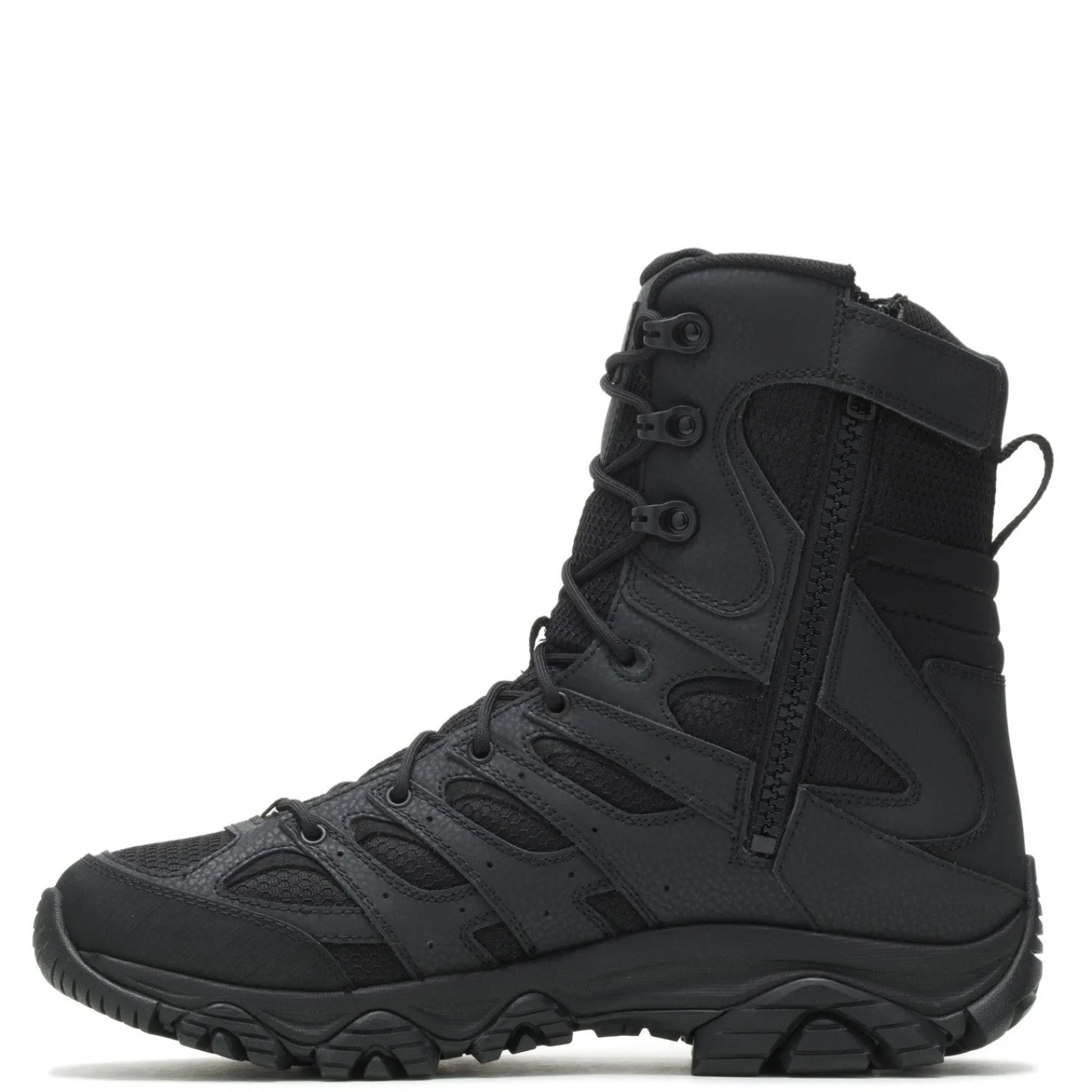 Men's , Moab 3 WP Tactical Zip 8in Work Boot-Merrell