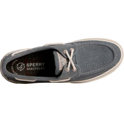 Men's , Halyard SeaCycled 2-Eye boat Shoe-Sperry