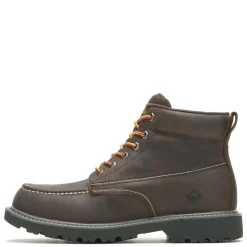 Men's Boots, Floorhand Moc Toe 6 inch Waterproof Work Boot-Wolverine Outlet