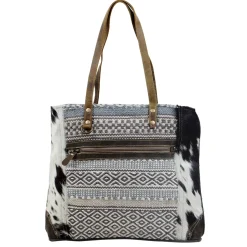 Bag, Multipattern Tote Bag-Myra Hot