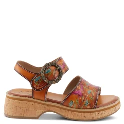 Online L Artiste Women's L'Artiste By Spring Step Kenna Sandal Camel Multi