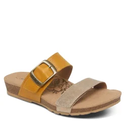 Outlet Aetrex Women's , Daisy Sandal Yellow
