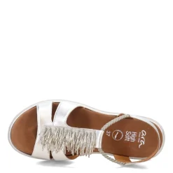 Outlet Ara Shoes Women's ara, Bristol Sandal Silver