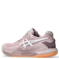 New ASICS Women's , GEL-Resolution 9 Tennis Shoe - Wide Width Watershed Rose/White