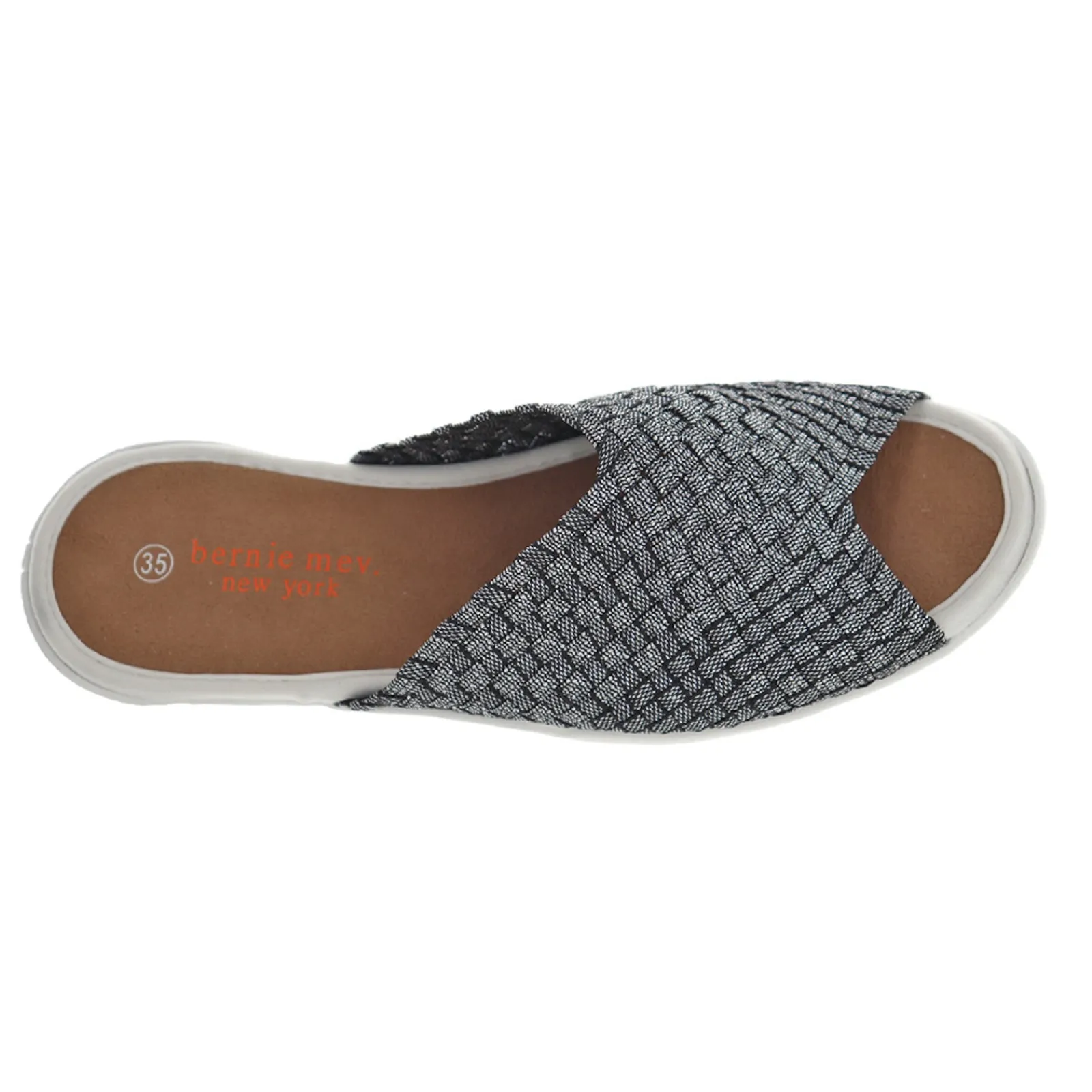 Outlet Bernie Mev Women's , Bon Bon Sandal Black Shimmer Fabric