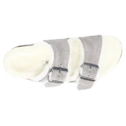 Outlet Birkenstock Women's , Arizona Shearling Lined Sandal - Narrow Width Stone