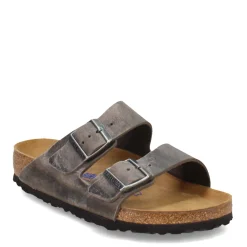 Online Birkenstock Women's , Arizona Soft Footbed Sandal - Regular Fit Iron Grey
