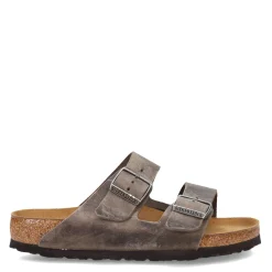 Online Birkenstock Women's , Arizona Soft Footbed Sandal - Regular Fit Iron Grey