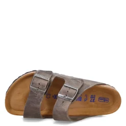Online Birkenstock Women's , Arizona Soft Footbed Sandal - Regular Fit Iron Grey