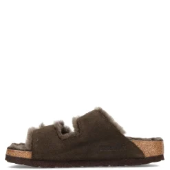 Birkenstock Women's , Arizona Shearling Lined Sandal - Narrow Width Mocha