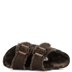 Birkenstock Women's , Arizona Shearling Lined Sandal - Narrow Width Mocha