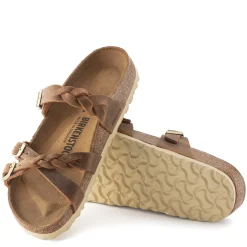 Clearance Birkenstock Women's , Franca Braid Sandal - Regular Width Cognac