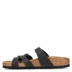 Clearance Birkenstock Women's , Franca Sandal - Narrow Width Black Oiled Leather