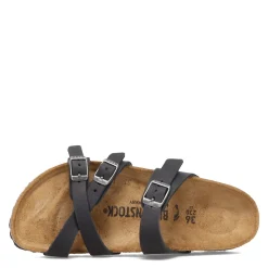Clearance Birkenstock Women's , Franca Sandal - Narrow Width Black Oiled Leather