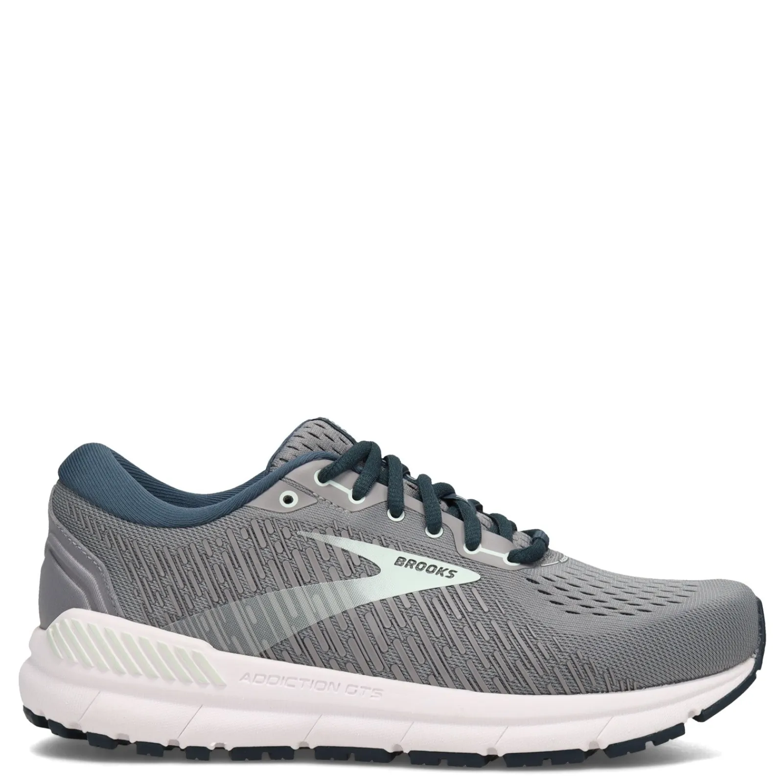 Hot Brooks Women's , Addiction GTS 15 Running Shoe - Wide Width Grey/Navy