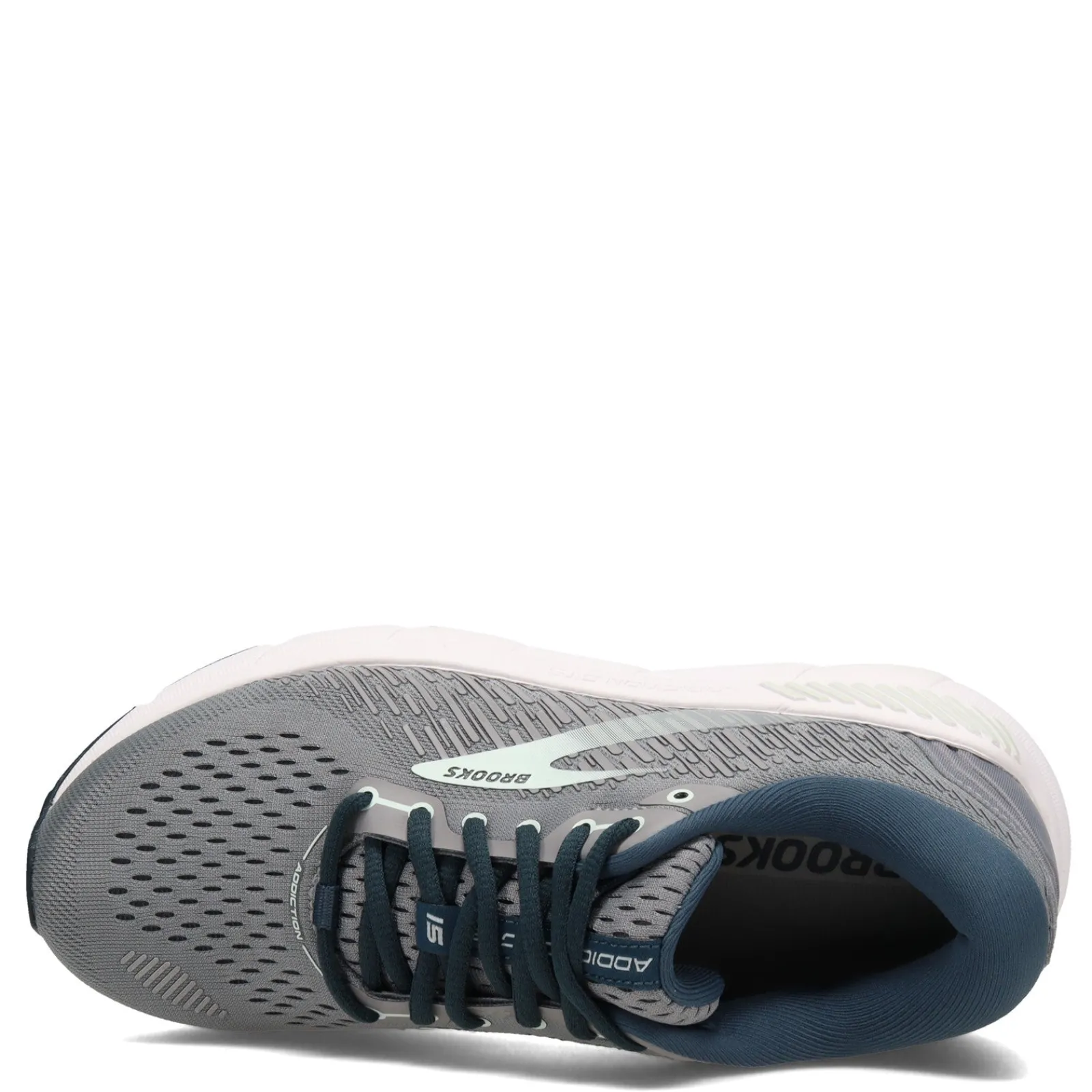Hot Brooks Women's , Addiction GTS 15 Running Shoe - Wide Width Grey/Navy