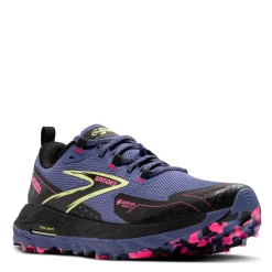 Sale Brooks Women's , Cascadia 18 GTX Trail Running Shoe Grey Blue/Black/Pink