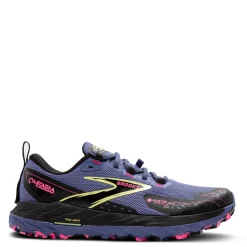 Sale Brooks Women's , Cascadia 18 GTX Trail Running Shoe Grey Blue/Black/Pink