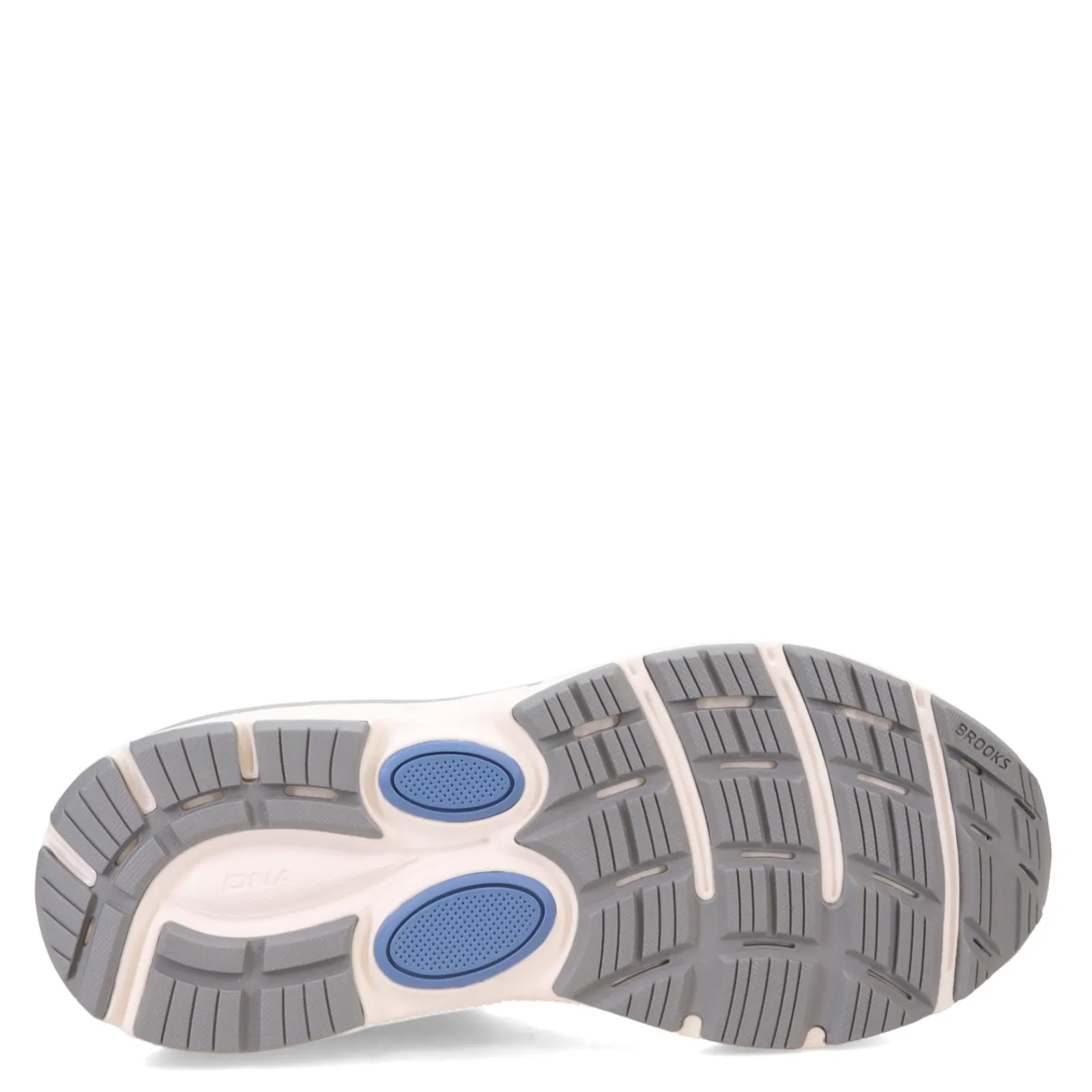 Sale Brooks Women's , Dyad 11 Running Shoe - Wide Width Grey/White/Blue
