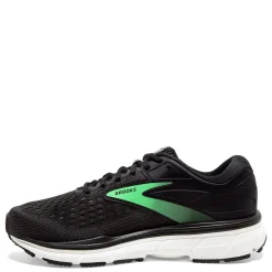 Outlet Brooks Women's , Dyad 11 Running Shoe - Wide Width Black/Ebony/Green