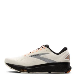 New Brooks Women's , Ghost 16 Running Shoe Ecru/Orange/Black