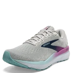 Best Brooks Women's , Ghost 16 Running Shoe - Wide Width White/Grey/Estate Blue