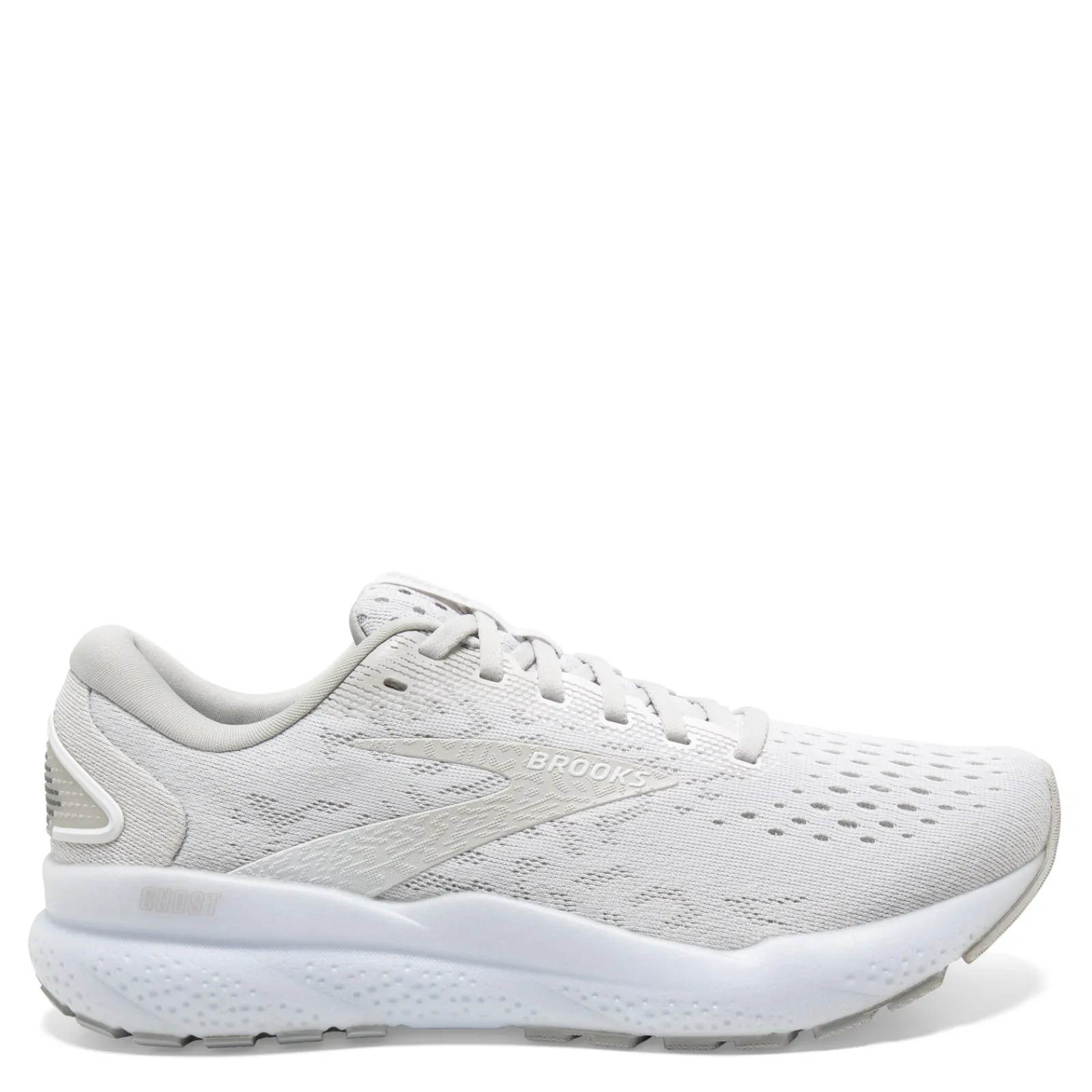 New Brooks Women's , Ghost 16 Running Shoe White/White/Grey