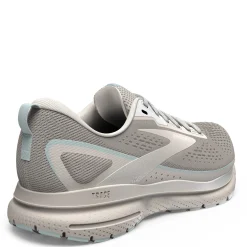 Brooks Women's , Trace 3 Running Shoe Crystal Grey/Blue Glass/White