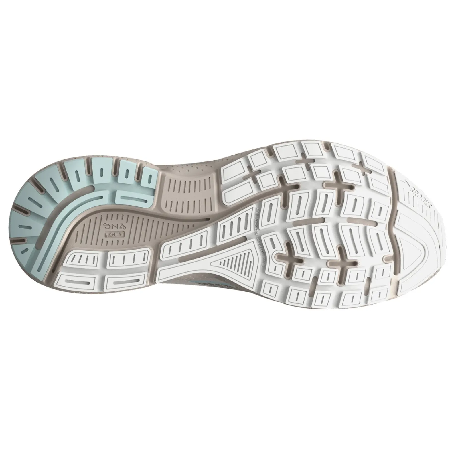 Brooks Women's , Trace 3 Running Shoe Crystal Grey/Blue Glass/White