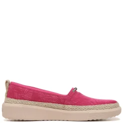 New Bzees Women's , Maui Slip-On Paradise Pink Palm Leaf