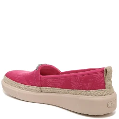 New Bzees Women's , Maui Slip-On Paradise Pink Palm Leaf