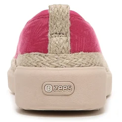 New Bzees Women's , Maui Slip-On Paradise Pink Palm Leaf