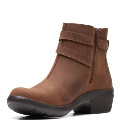 Clarks Women's , Angie Spice Boot Dark Tan