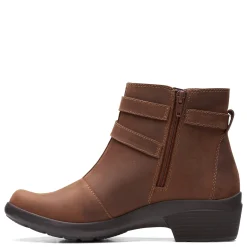 Clarks Women's , Angie Spice Boot Dark Tan
