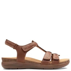 Sale Clarks Women's , April Cove Sandal Dark Tan