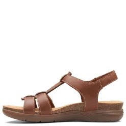 Sale Clarks Women's , April Cove Sandal Dark Tan