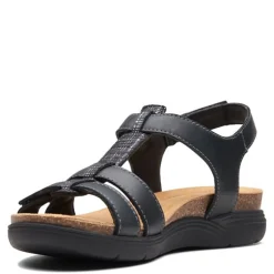 Online Clarks Women's , April Cove Sandal Black